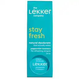Holland & Barrett The Lekker Company Deodorant 'Stay Fresh' Pepermunt & Rozemarijn - 30g aanbieding