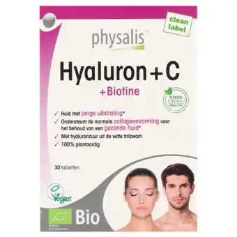 Holland & Barrett Physalis Hyaluron + C + Biotine - 30 tabletten aanbieding