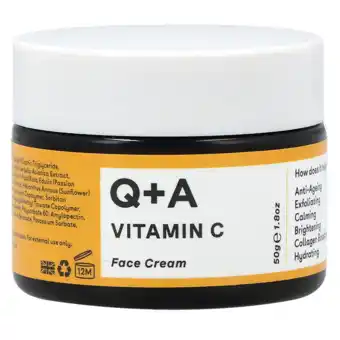 Holland & Barrett Q+A Vitamine C Gezichtscrème - 50g aanbieding