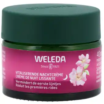Holland & Barrett Weleda Wilde Rozen & Witte Thee Vitaliserende Nachtcrème 30+ - 40ml aanbieding