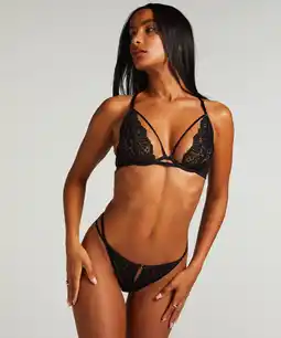 Hunkemoller Hunkemöller Niet-voorgevormde beugel bh Cinnamon Zwart aanbieding