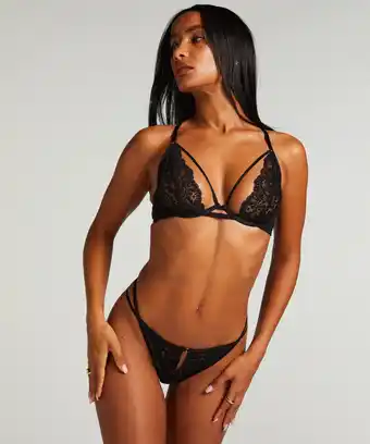 Hunkemoller Hunkemöller Niet-voorgevormde beugel bh Cinnamon Zwart aanbieding