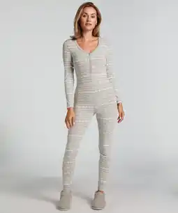 Hunkemoller Hunkemöller Onesie Grijs aanbieding