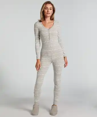 Hunkemoller Hunkemöller Onesie Grijs aanbieding