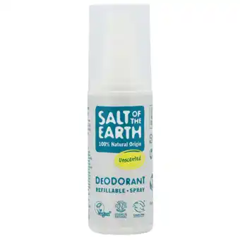Holland & Barrett Salt of the Earth Unscented Natural Deodorant Spray - 100ml aanbieding