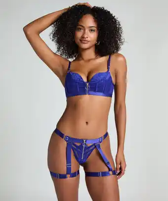 Hunkemoller Hunkemöller String Sabel Blauw aanbieding