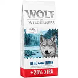 Zooplus 14,4kg Adult Blue River Zalm Wolf of Wilderness aanbieding