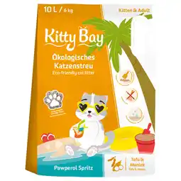 Zooplus 10L KittyBay Pawperol Spritz Tofu en Cassave kattenbakvulling aanbieding