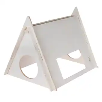 Zooplus TIAKI houten kampeertent 60x47x45cm voor kleine dieren aanbieding