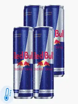 Flink Red Bull Energy Drink 25cl 4-pack gekoeld aanbieding