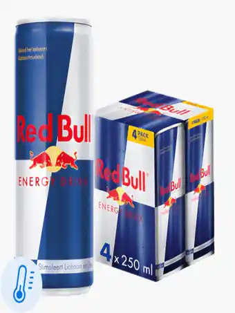 Flink Red Bull Energy Drink 25cl 4-pack gekoeld aanbieding