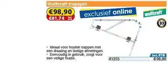 Toolstation Wolfcraft Trapspin aanbieding