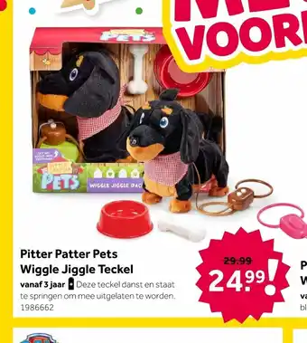 Intertoys Pitter Patter Pets Wiggle Jiggle Teckel 3 jaar 1986662 aanbieding