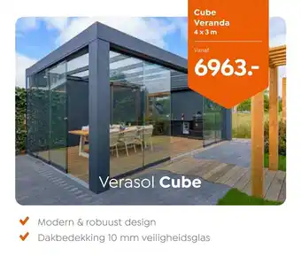 Verasol Cube Veranda 4x3 m aanbieding