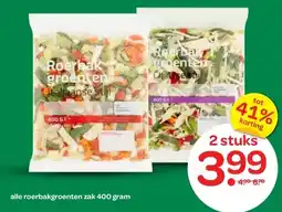 Spar alle roerbakgroenten zak 400 gram aanbieding