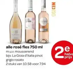 Spar alle rosé fles 750 ml aanbieding