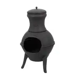 Welkoop Fancy Flames - Tuinhaard  - Zwart - Gietijzer - 40,6x36,8x72,8 cm aanbieding