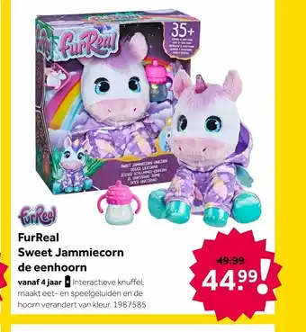 Intertoys FurReal Sweet Jammiecorn de eenhoorn 4 jaar 1987585 aanbieding