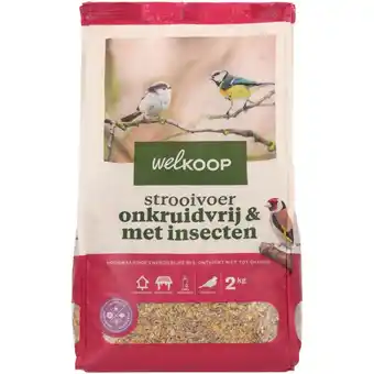 Welkoop Welkoop - Strooivoer met Insecten - Onkruidvrij - Tuinvogelvoer - in emmer - Insecten - 2 kg aanbieding