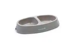 Welkoop Beeztees dubbel - voerbak - ø 2X10CM - Beige aanbieding