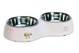 Welkoop Beeztees Binky Dinerset - Puppy Voer & Drinkbak - 34x17,5x6 cm - Licht Roze aanbieding