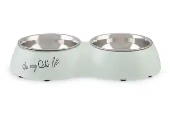 Welkoop Beeztees Oh My Cat - Dinerset - 27x14x4,5cm - Mint - 235 gram aanbieding