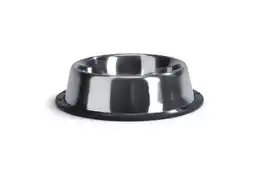 Welkoop Beeztees Steeldish - Voerbak - 16,5 cm - Zilver Zwart aanbieding