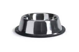 Welkoop Beeztees Steeldish - Voerbak - 17,5 x 9 cm - Zilver Zwart aanbieding