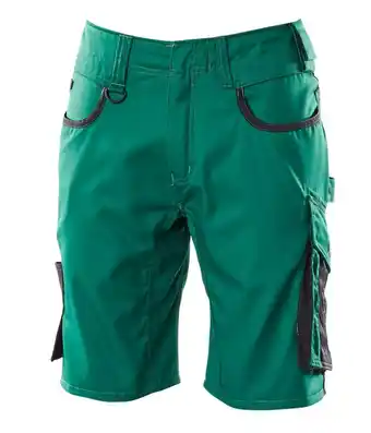 Welkoop Mascot Unique 18349 - Korte Werkbroek - Groen aanbieding