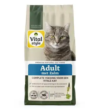 Welkoop VITALstyle Adult - Kattenvoer - Zalm - 1,5 kg aanbieding