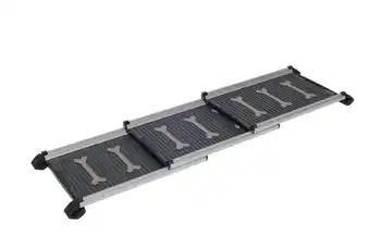 Welkoop Proline Easy-steps - Loopplank Hond - Uitschuifbaar - Zwart - 160 x 42 cm aanbieding