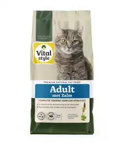 Welkoop VITALstyle Adult - Kattenvoer - Zalm - 10 kg aanbieding