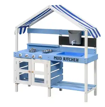 Welkoop Swing King Mud - Speelkeuken - Blauw aanbieding