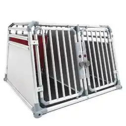 Welkoop 4Pets Pro 22 - Autobench - voor 2 Honden - Zilvergrijs aanbieding