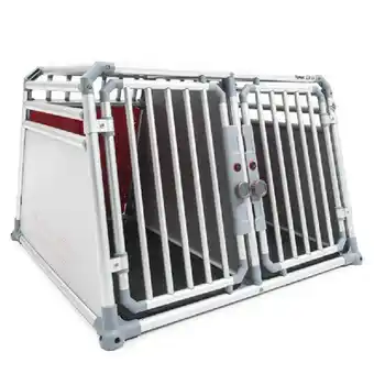 Welkoop 4Pets Pro 22 - Autobench - voor 2 Honden - Zilvergrijs aanbieding