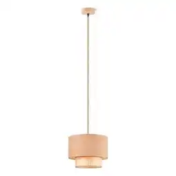 Praxis Home sweet home hanglamp Cane/Weave Linnen natuur E27 ⌀33cm aanbieding