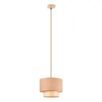 Praxis Home sweet home hanglamp Cane/Weave Linnen natuur E27 ⌀33cm aanbieding