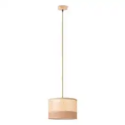 Praxis Home sweet home hanglamp Ratan/Weave Linnen natuur E27 ⌀33cm aanbieding
