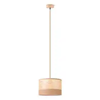 Praxis Home sweet home hanglamp Ratan/Weave Linnen natuur E27 ⌀33cm aanbieding