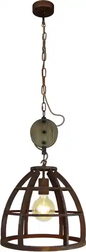 Praxis Brilliant hanglamp Matrix metaal roest ⌀34cm E27 aanbieding