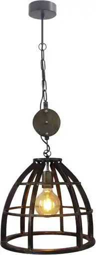 Praxis Brilliant hanglamp Matrix zwart ⌀34cm E27 aanbieding