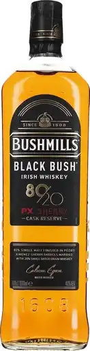 Drankdozijn Bushmills Black Bush 80/20 PX Sherry 1LTR aanbieding