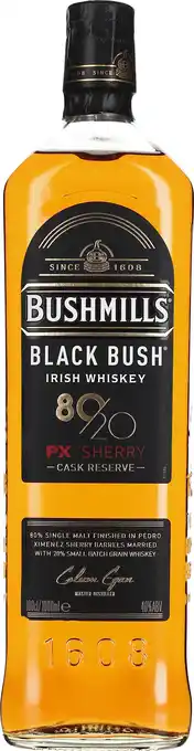 Drankdozijn Bushmills Black Bush 80/20 PX Sherry 1LTR aanbieding