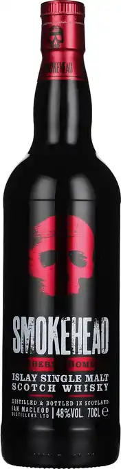 Drankdozijn Smokehead Sherry Cask Blast Single Malt 70CL aanbieding