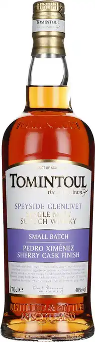 Drankdozijn Tomintoul Pedro Ximenez Sherry Cask Finish 70CL aanbieding
