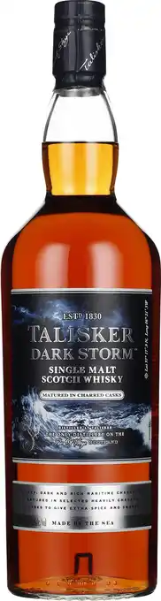 Drankdozijn Talisker Dark Storm Single Malt 1LTR aanbieding