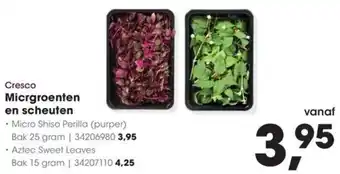 HANOS Cresco Micrgroenten en scheuten aanbieding