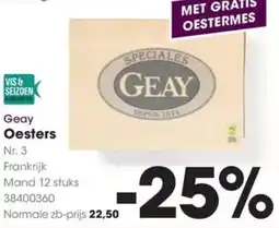 HANOS Geay Oesters aanbieding
