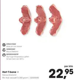 HANOS Hert T-bone aanbieding