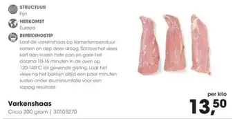 HANOS Varkenshaas aanbieding